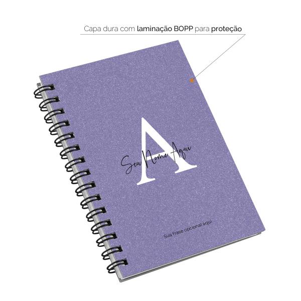 Caderno Personalizado Areia Sand Very Peri 100 Fls 14x20 cm