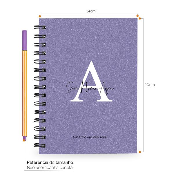 Caderno Personalizado Areia Sand Very Peri 100 Fls 14x20 cm