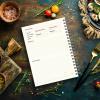Caderno De Receitas Cozinhar É Poesia Preto Ouro